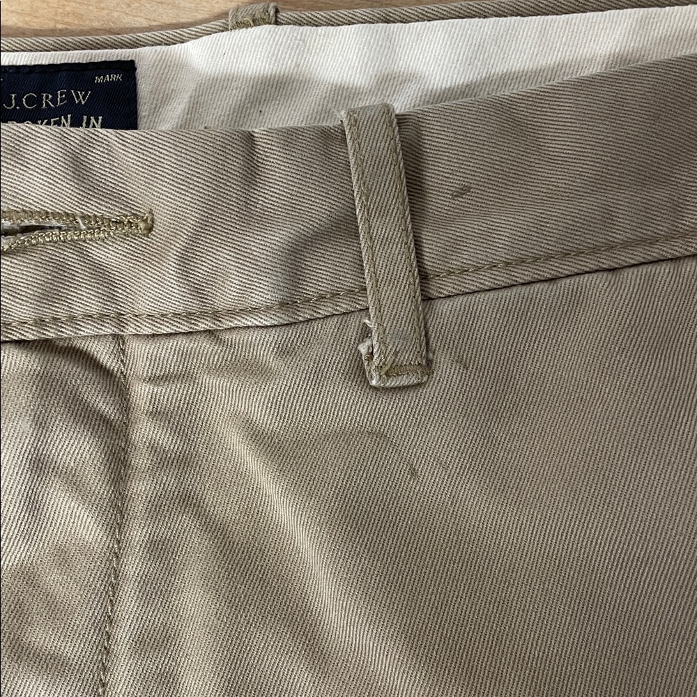 J. Crew broken in tan khaki casual work pants men’s size 36X34 - Picture 14 of 16